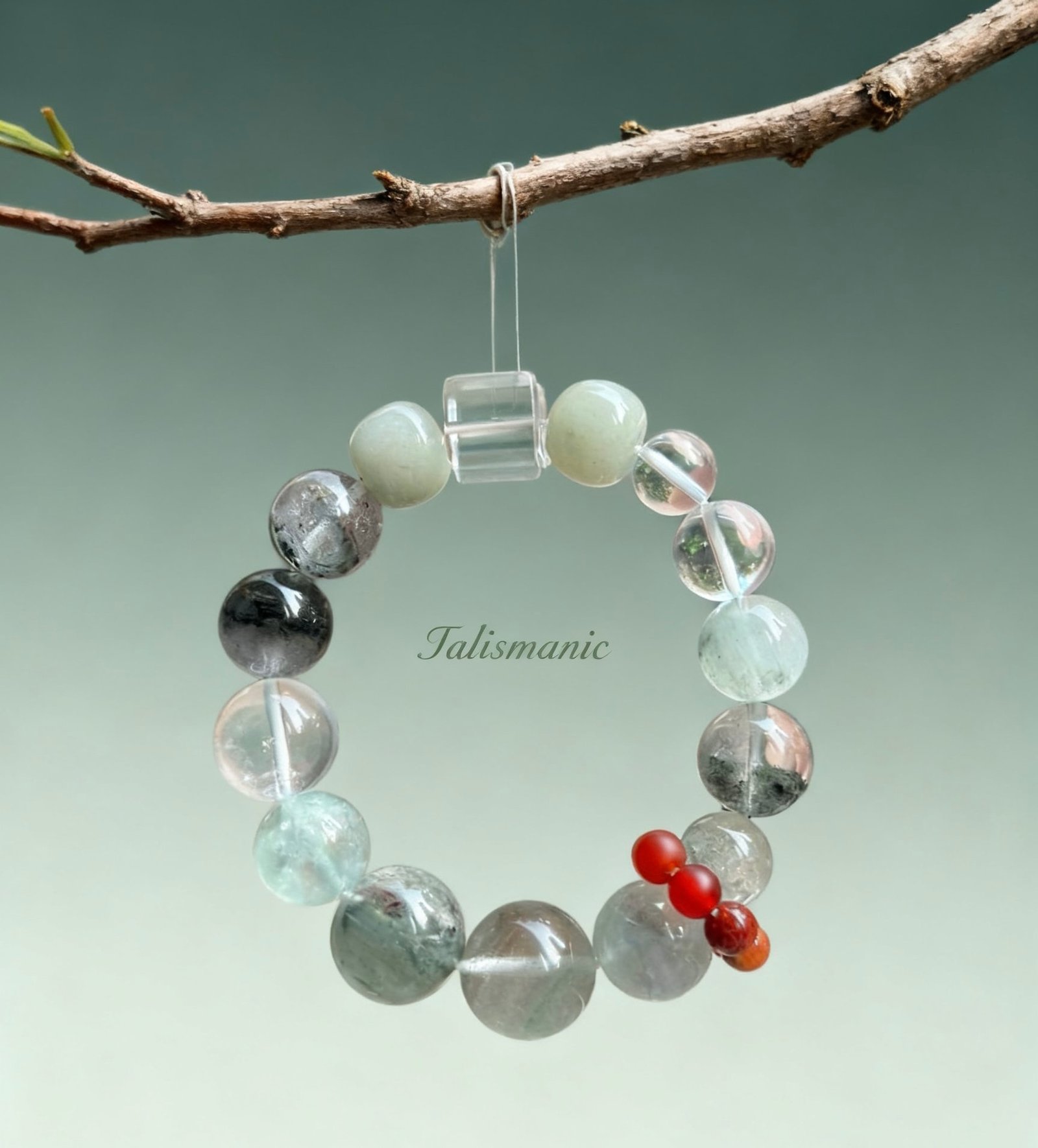 Green Aura Harmony Bracelet – Wood Element Crystal Energy