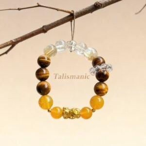 Yellow Earth Radiance Bracelet – Earth Element Wealth & Stability Crystal Jewelry