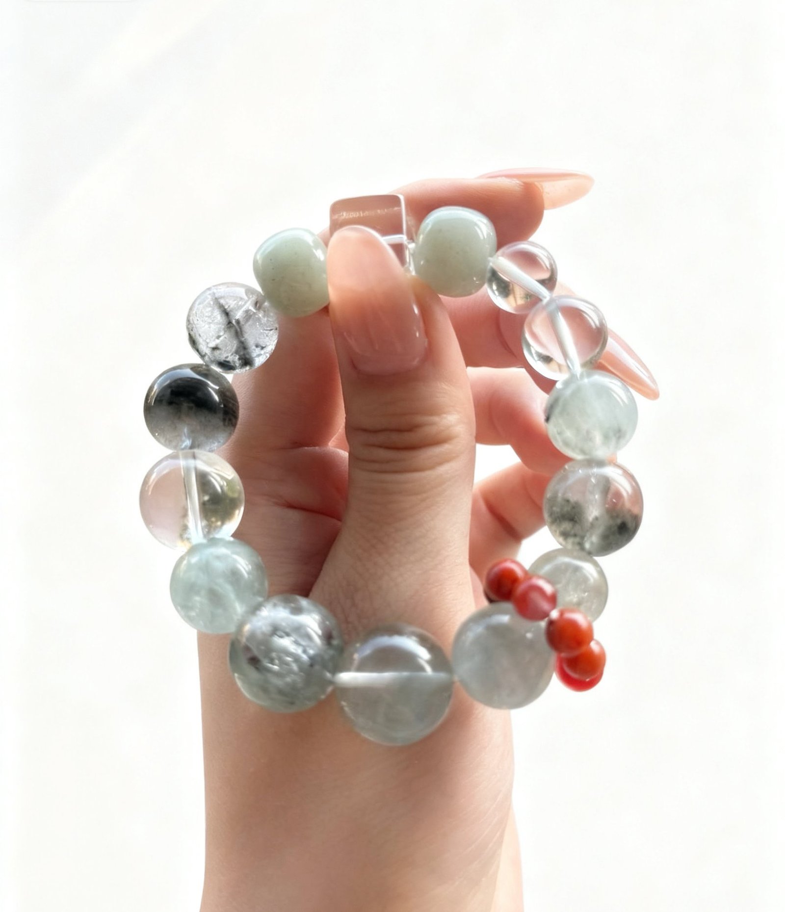 Green Aura Harmony Bracelet – Wood Element Crystal Energy - 图片 3